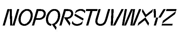 Sizek Pro Condensed Book Italic Font UPPERCASE