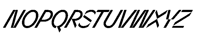 Sizek Pro Condensed Book Super Italic Font UPPERCASE