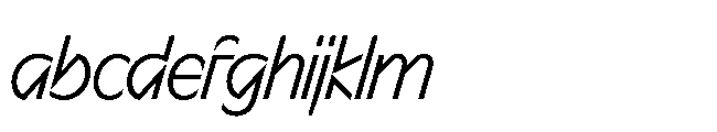 Sizek Pro Condensed Clear Italic FONT