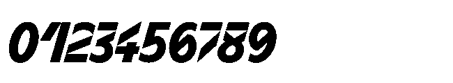 Sizek Pro Condensed Extra Bold Italic Font OTHER CHARS