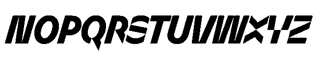 Sizek Pro Condensed Extra Bold Italic Font UPPERCASE