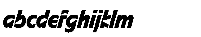 Sizek Pro Condensed Extra Bold Italic FONT