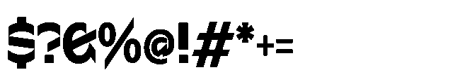 Sizek Pro Condensed Extra Bold Font OTHER CHARS