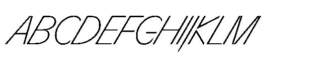 Sizek Pro Condensed Extra Light Super Italic Font UPPERCASE