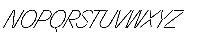 Sizek Pro Condensed Extra Light Super Italic Font UPPERCASE
