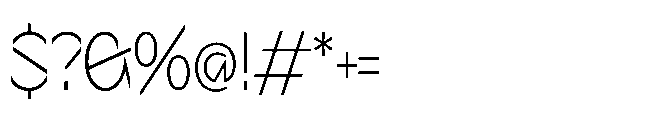 Sizek Pro Condensed Extra Light Font OTHER CHARS