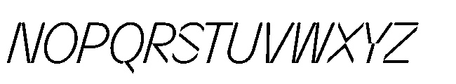 Sizek Pro Condensed Light Italic Font UPPERCASE