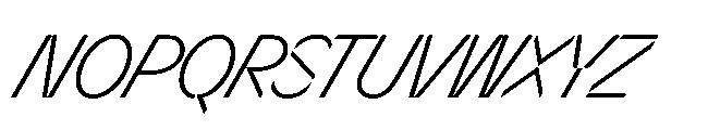 Sizek Pro Condensed Light Super Italic Font UPPERCASE