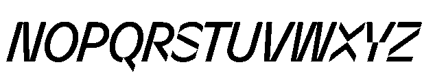 Sizek Pro Condensed Medium Italic Font UPPERCASE