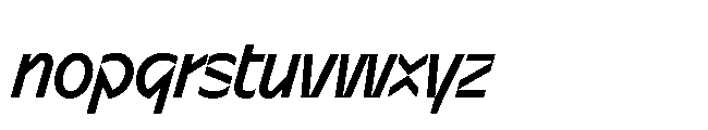 Sizek Pro Condensed Medium Italic Font LOWERCASE