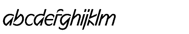 Sizek Pro Condensed Regular Italic FONT
