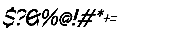 Sizek Pro Condensed Semi Bold Italic Font OTHER CHARS