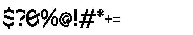 Sizek Pro Condensed Semi Bold Font OTHER CHARS