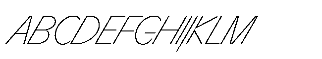 Sizek Pro Condensed Thin Super Italic Font UPPERCASE