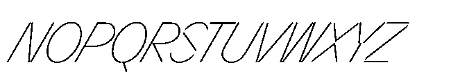 Sizek Pro Condensed Thin Super Italic Font UPPERCASE