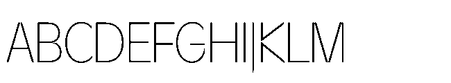 Sizek Pro Condensed Thin Font UPPERCASE