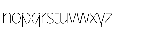 Sizek Pro Condensed Thin Font LOWERCASE