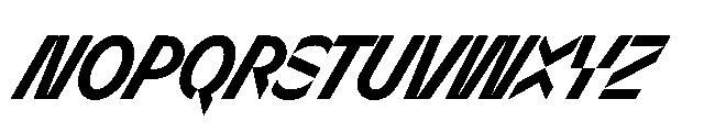 Sizek Pro Extra Condensed Bold Super Italic Font UPPERCASE