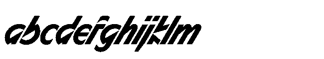 Sizek Pro Extra Condensed Bold Super Italic FONT