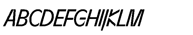 Sizek Pro Extra Condensed Book Italic Font UPPERCASE