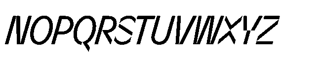 Sizek Pro Extra Condensed Book Italic Font UPPERCASE