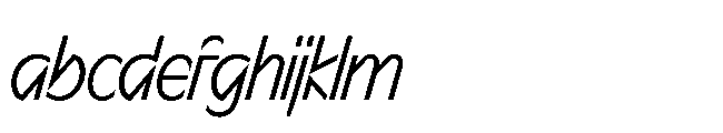 Sizek Pro Extra Condensed Clear Italic FONT