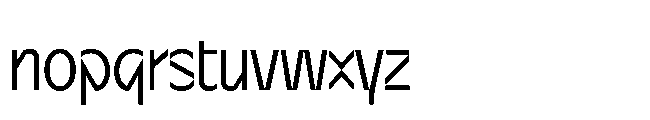 Sizek Pro Extra Condensed Clear Font LOWERCASE
