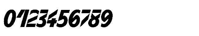 Sizek Pro Extra Condensed Extra Bold Italic Font OTHER CHARS