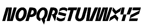 Sizek Pro Extra Condensed Extra Bold Italic Font UPPERCASE
