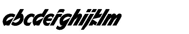 Sizek Pro Extra Condensed Extra Bold Super Italic FONT