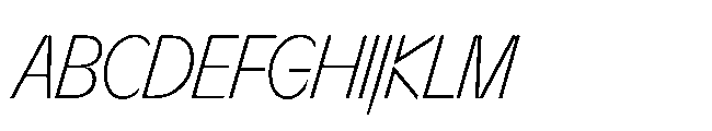 Sizek Pro Extra Condensed Extra Light Italic Font UPPERCASE