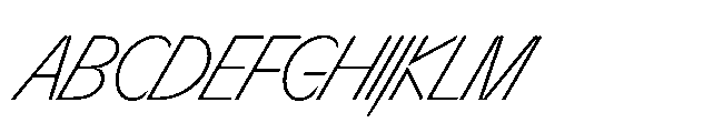 Sizek Pro Extra Condensed Extra Light Super Italic Font UPPERCASE