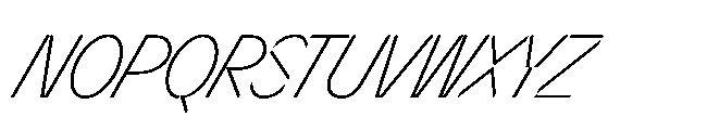 Sizek Pro Extra Condensed Extra Light Super Italic Font UPPERCASE