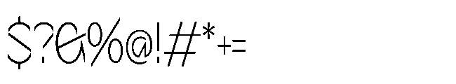 Sizek Pro Extra Condensed Extra Light Font OTHER CHARS