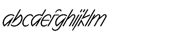 Sizek Pro Extra Condensed Light Super Italic FONT