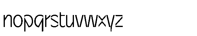 Sizek Pro Extra Condensed Light Font LOWERCASE