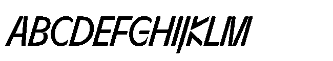 Sizek Pro Extra Condensed Medium Italic Font UPPERCASE