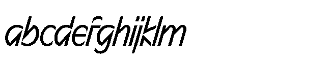 Sizek Pro Extra Condensed Regular Italic FONT