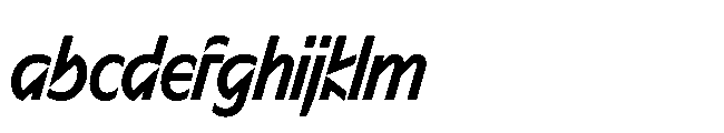 Sizek Pro Extra Condensed Semi Bold Italic FONT