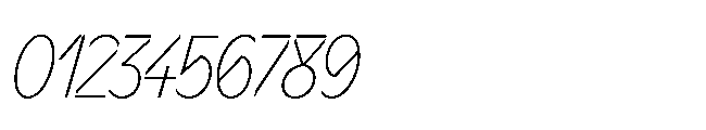 Sizek Pro Extra Condensed Thin Italic Font OTHER CHARS