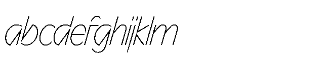 Sizek Pro Extra Condensed Thin Italic FONT