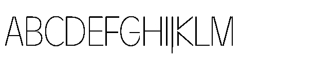 Sizek Pro Extra Condensed Thin Font UPPERCASE