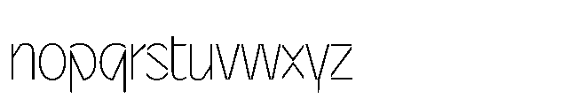 Sizek Pro Extra Condensed Thin Font LOWERCASE