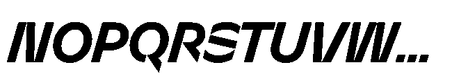 Sizek Pro Narrow Bold Italic Font UPPERCASE