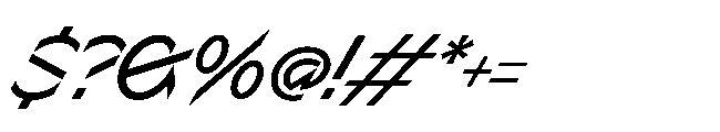 Sizek Pro Narrow Book Super Italic Font OTHER CHARS