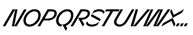 Sizek Pro Narrow Book Super Italic Font UPPERCASE