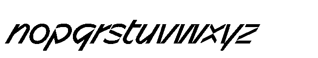 Sizek Pro Narrow Book Super Italic Font LOWERCASE