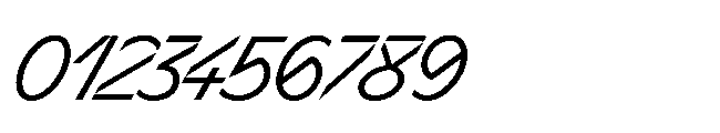 Sizek Pro Narrow Clear Super Italic Font OTHER CHARS