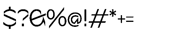 Sizek Pro Narrow Clear Font OTHER CHARS