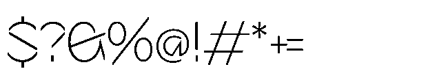 Sizek Pro Narrow Extra Light Font OTHER CHARS